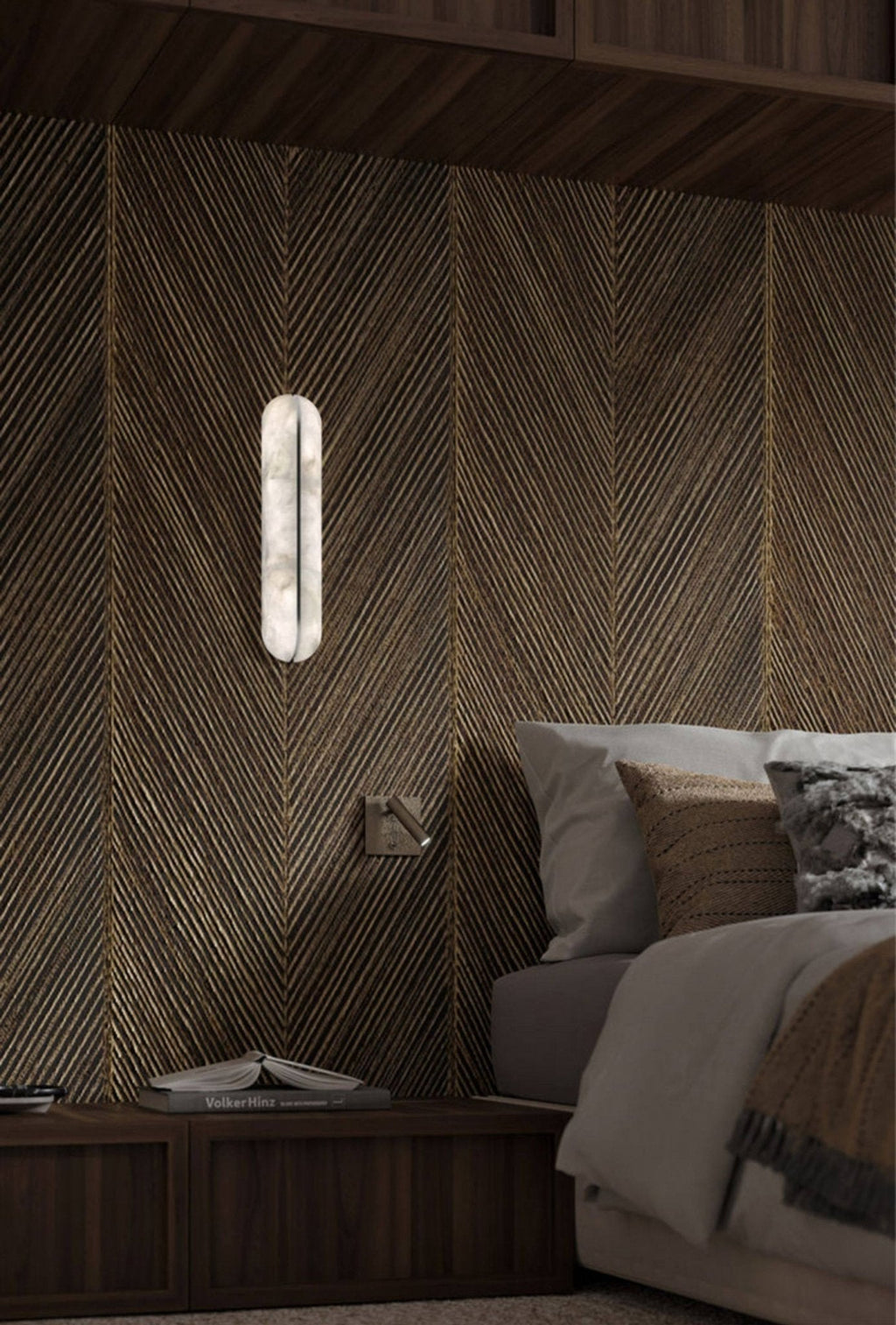 Orbison Alabaster LED Wall Sconce – wall sconce product view 61