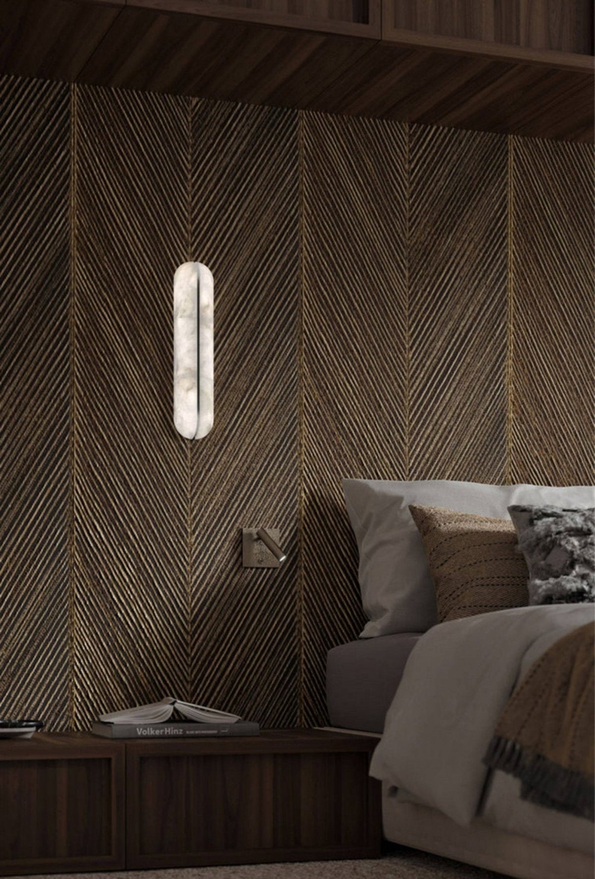 Orbison Alabaster LED Wall Sconce – wall sconce product view 61