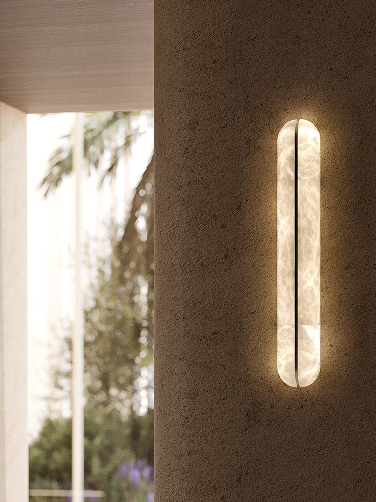 Orbison Alabaster LED Wall Sconce – wall sconce product view 64