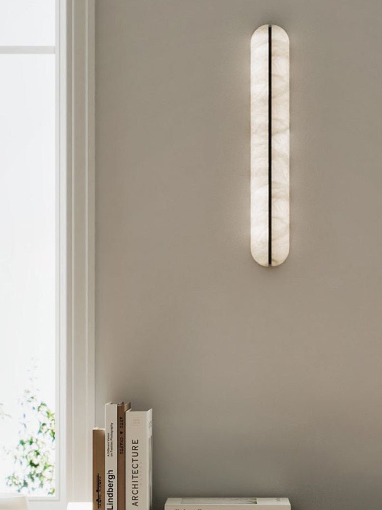 Orbison Alabaster LED Wall Sconce – wall sconce product view 65