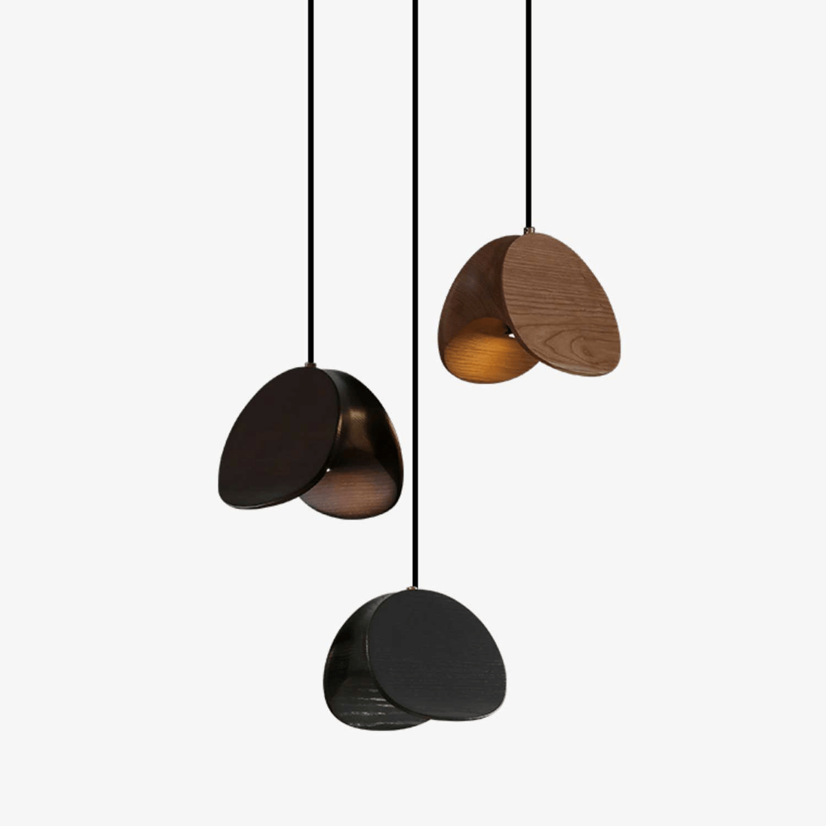 Orbit Fold Wood Pendant Light — product view