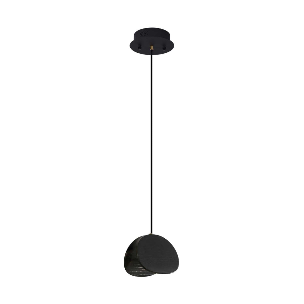Orbit Fold Wood Pendant Light — product and interior detail 14