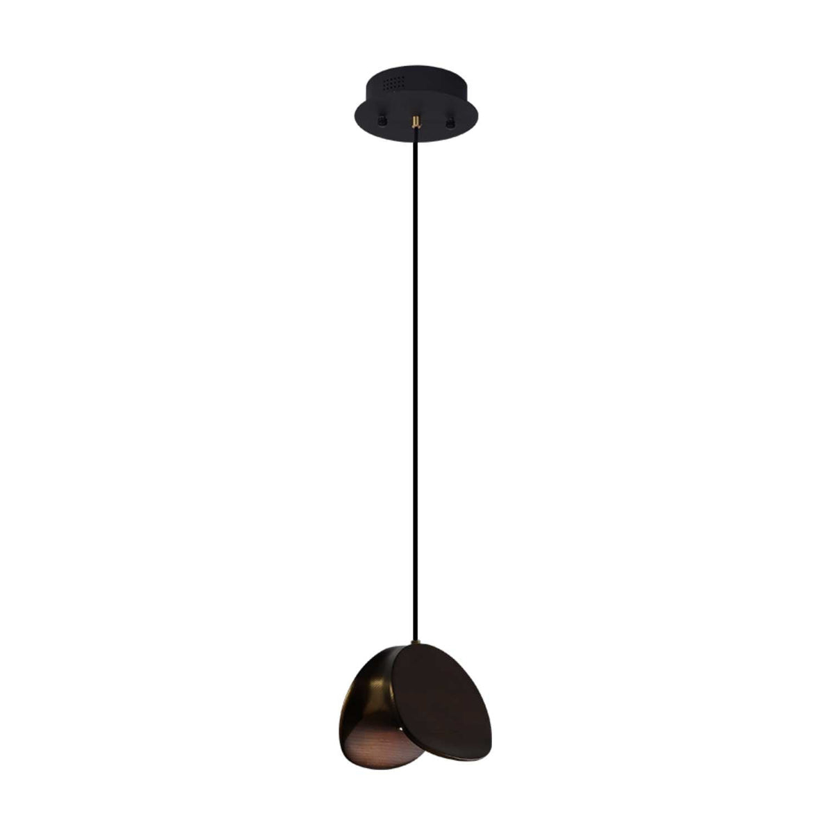 Orbit Fold Wood Pendant Light — product and interior detail 16