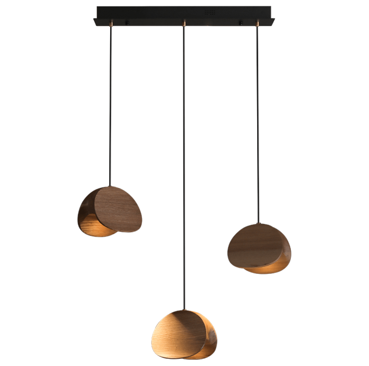 Orbit Fold Wood Pendant Light — product and interior detail 33