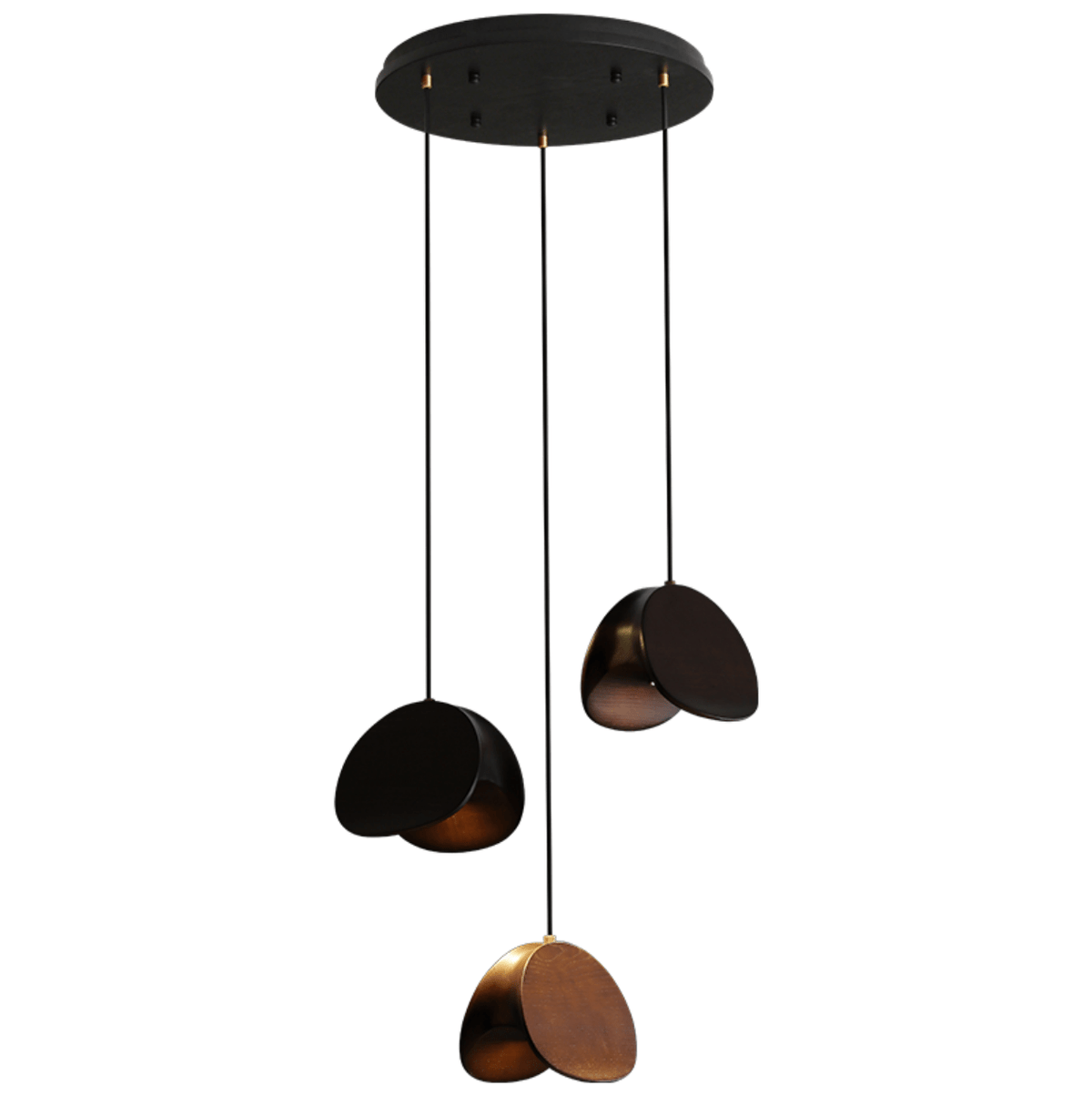 Orbit Fold Wood Pendant Light — product and interior detail 38