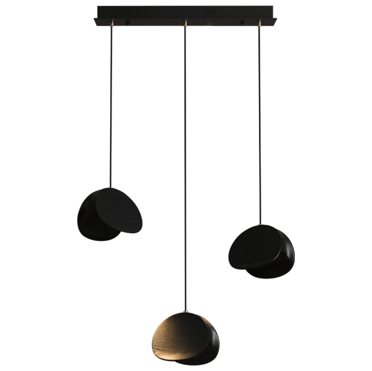 Orbit Fold Wood Pendant Light — product and interior detail 45