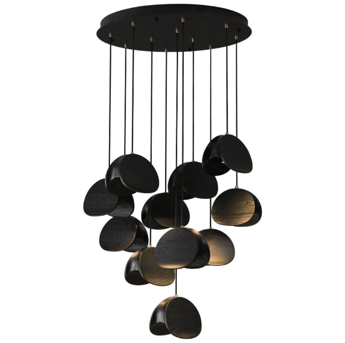 Orbit Fold Wood Pendant Light — product and interior detail 49