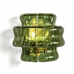 Orlisse Tiered Glass Wall Sconce — Gold & Green
