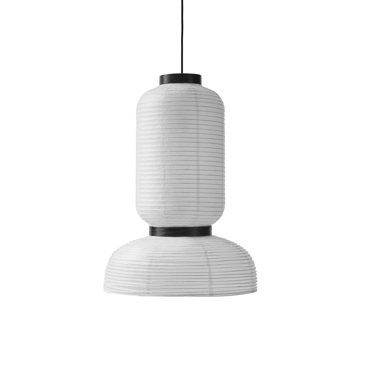 Ovela Segmented Paper Pendant Light — White