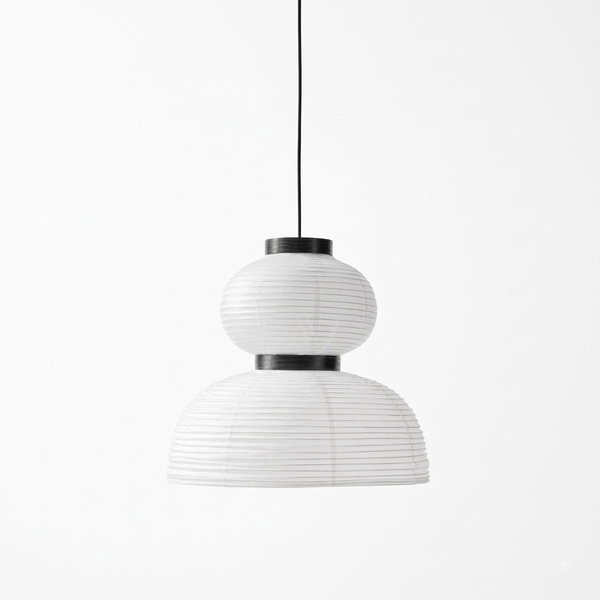 Ovela Segmented Paper Pendant Light — White