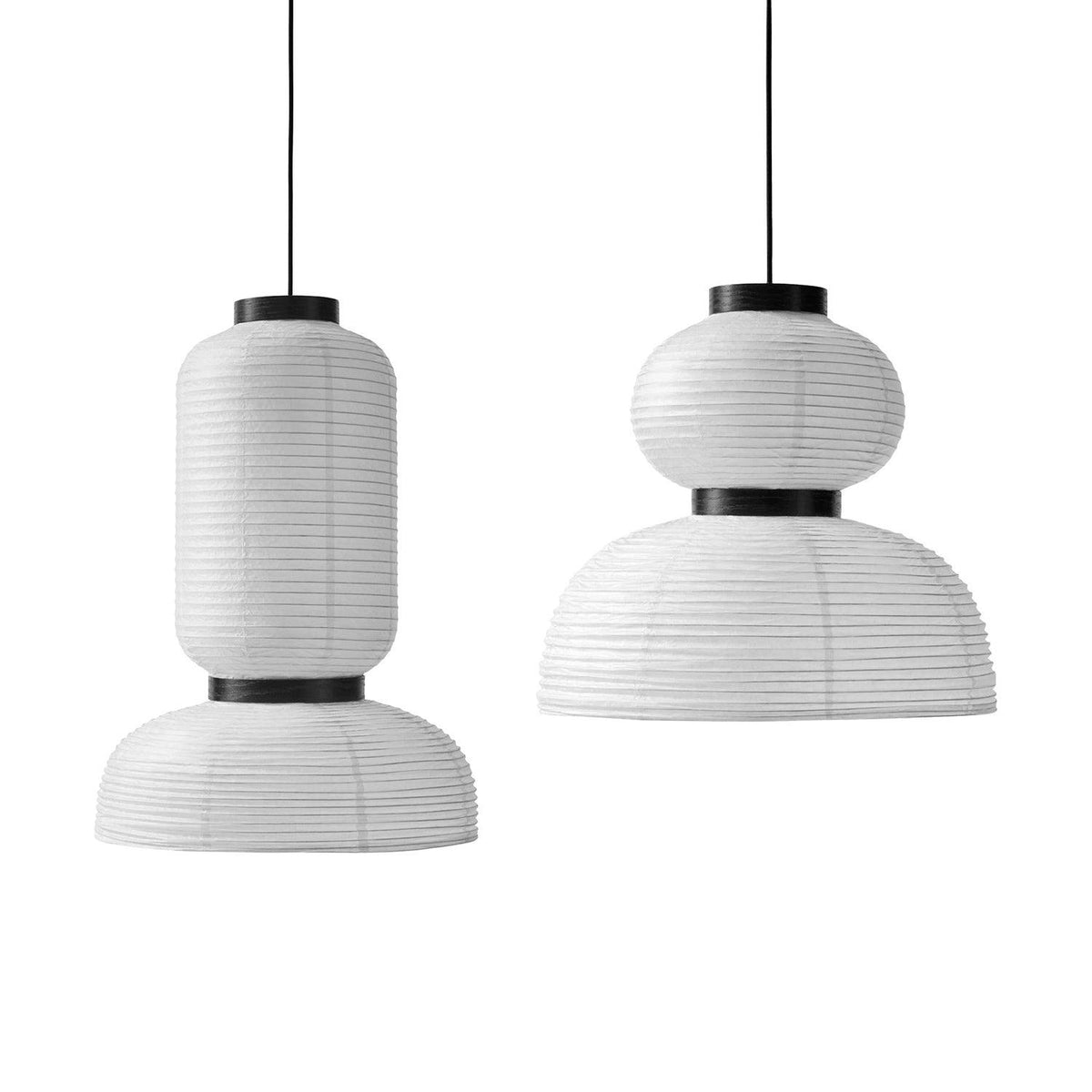 Ovela Segmented Paper Pendant Light — White