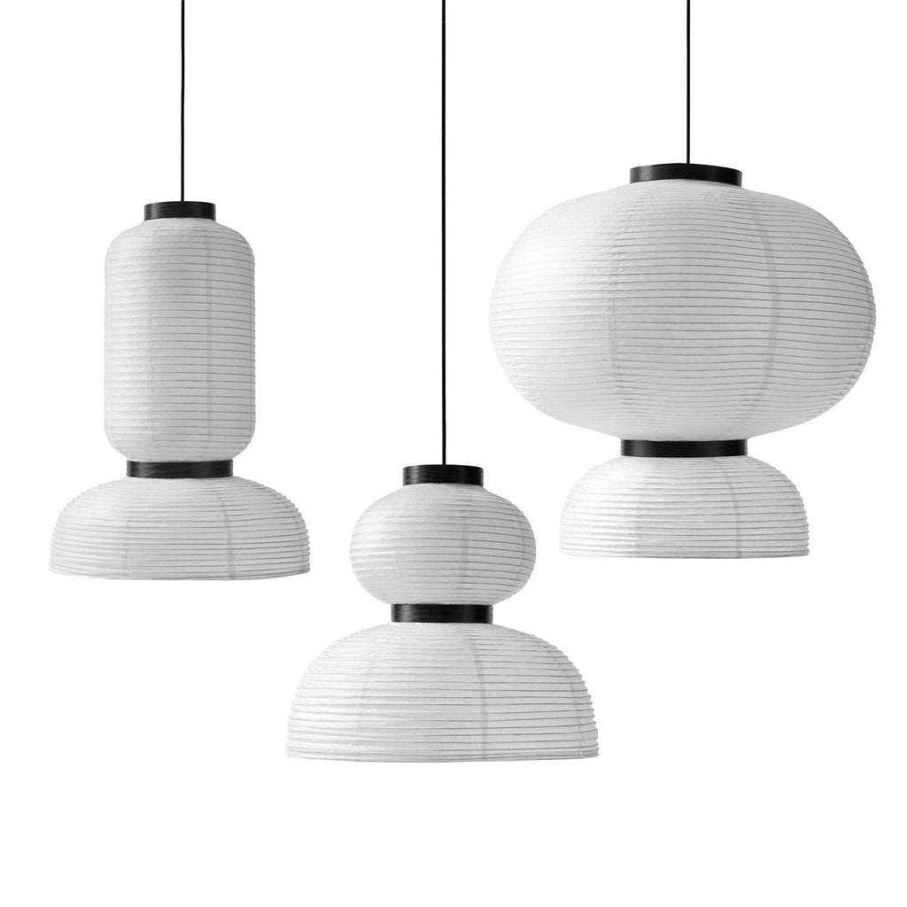 Ovela Segmented Paper Pendant Light — White