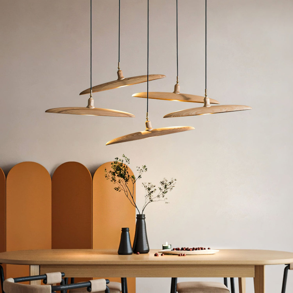 Paddle Boat Wood LED Chandelier — design and interior detail 2