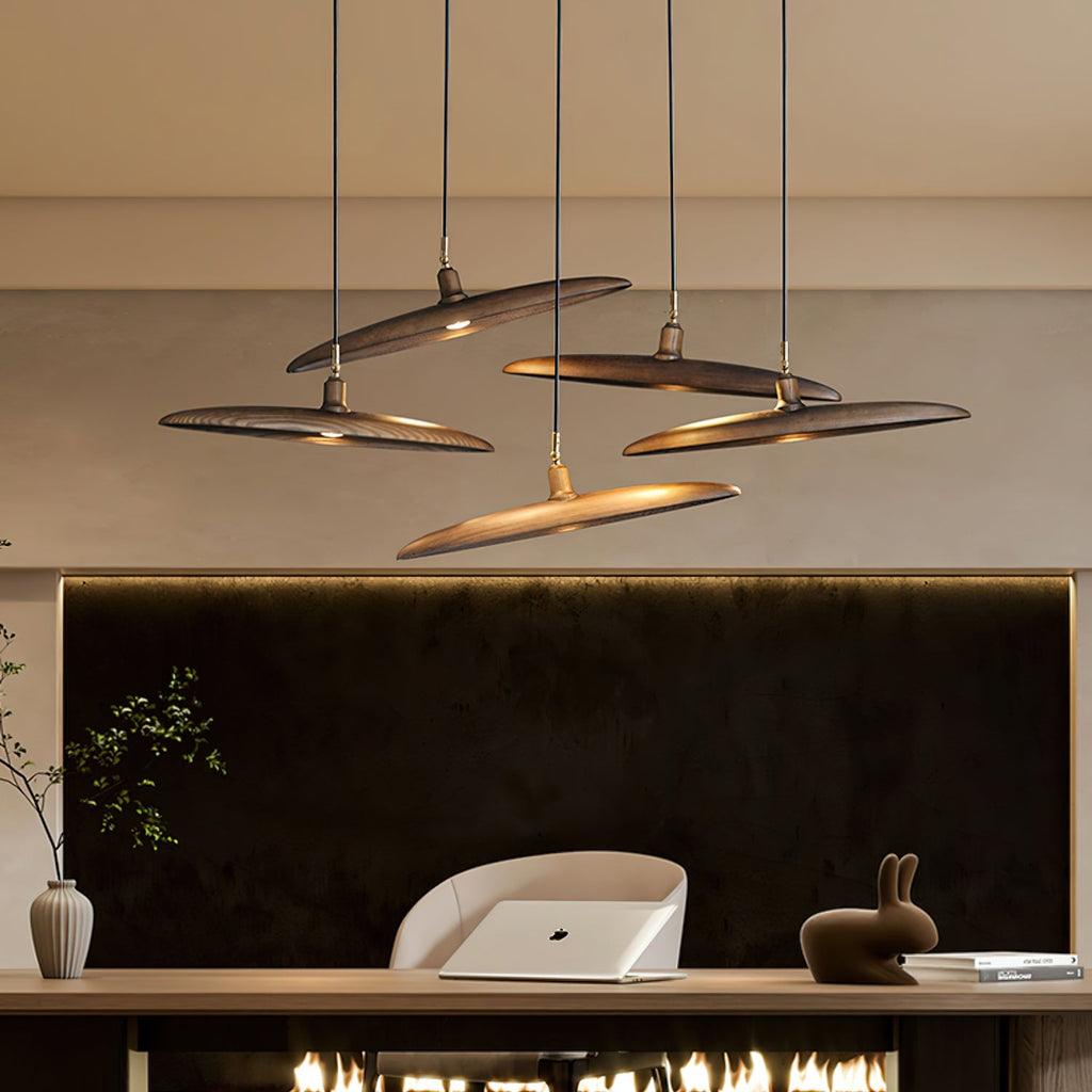 Paddle Boat Wood LED Chandelier — design and interior detail 4