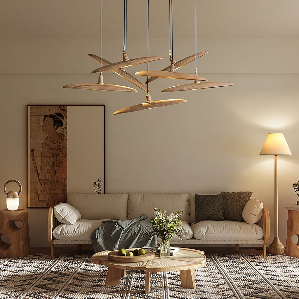 Paddle Boat Wood LED Chandelier — design and interior detail 8