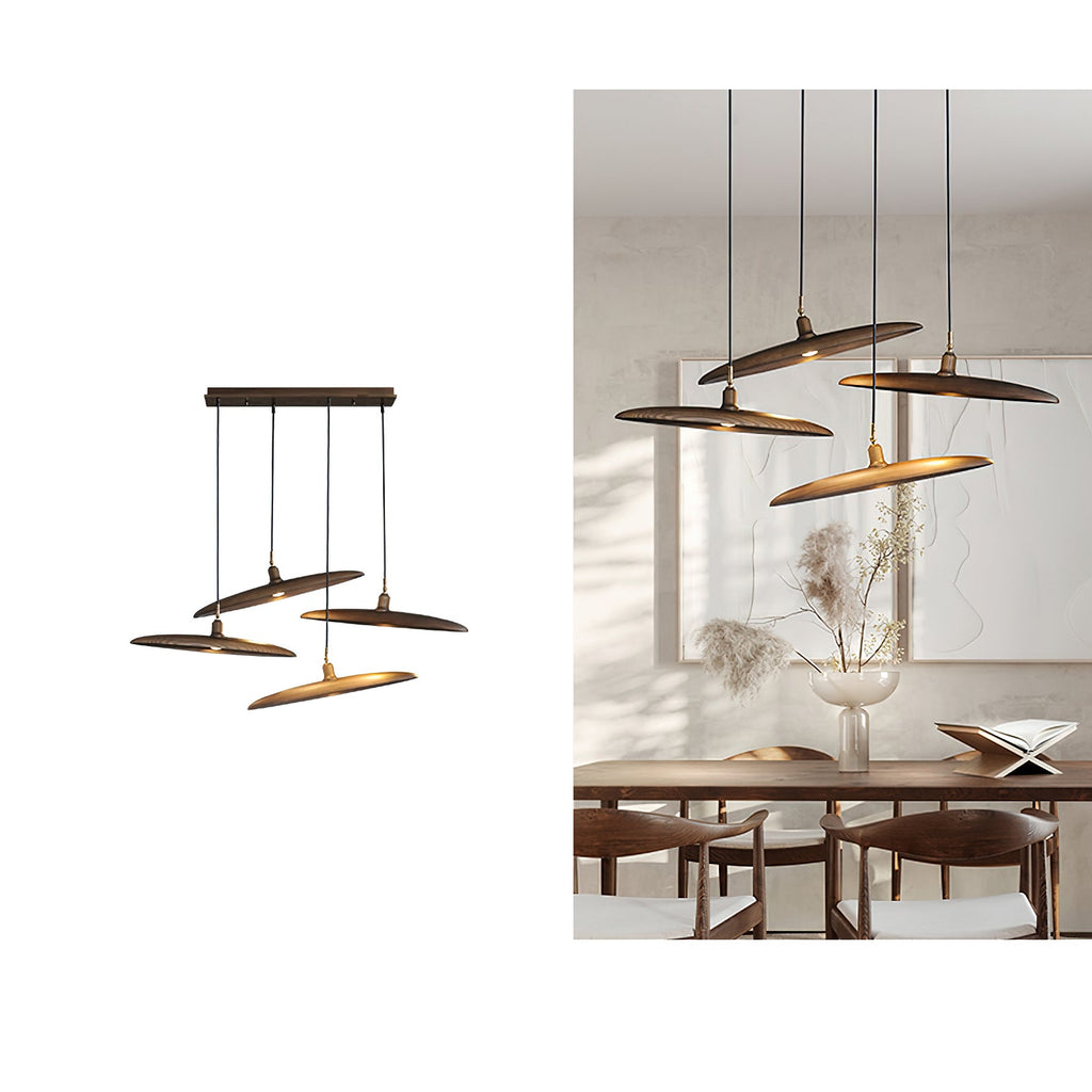 Paddle Boat Wood LED Chandelier — design and interior detail 14