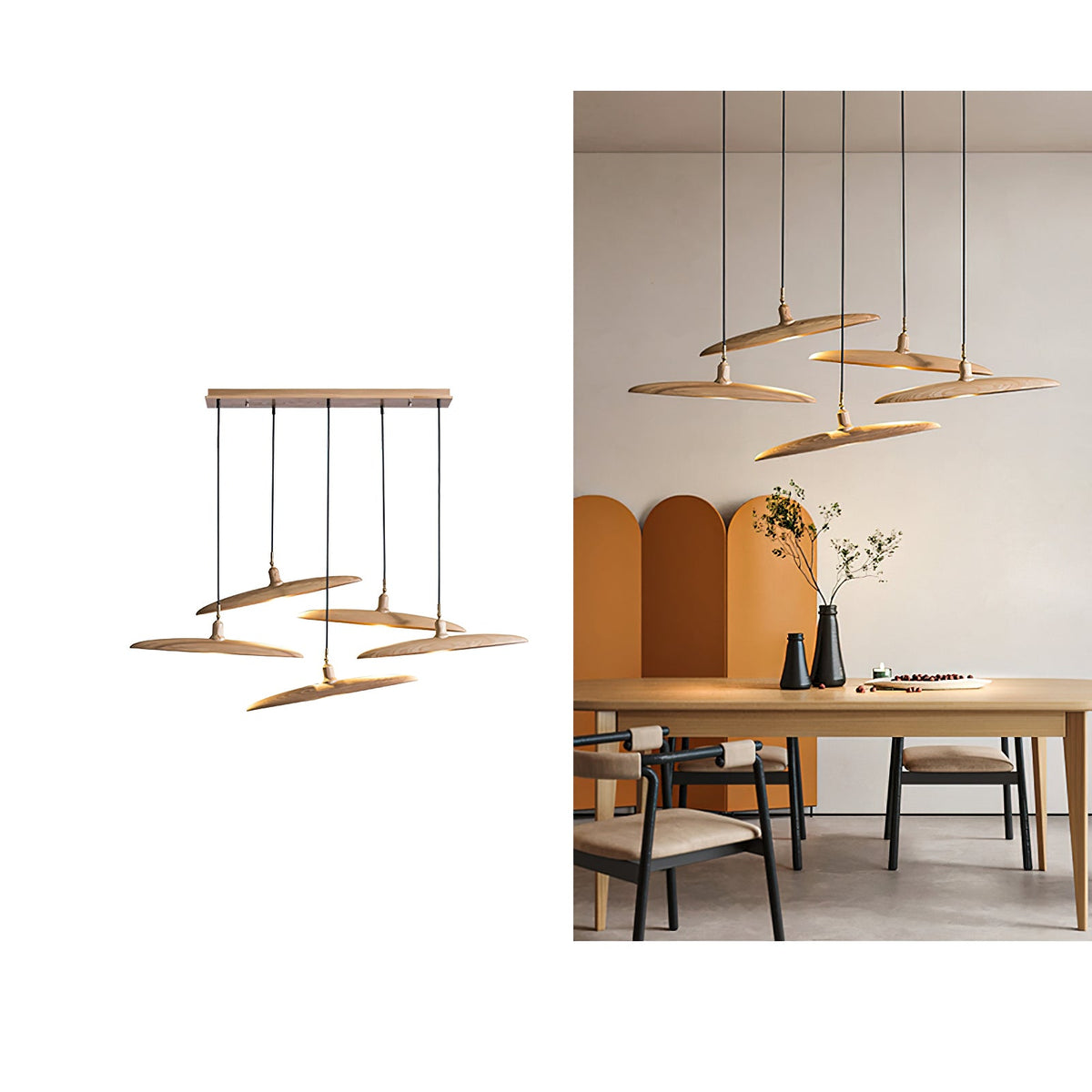 Paddle Boat Wood LED Chandelier — design and interior detail 19