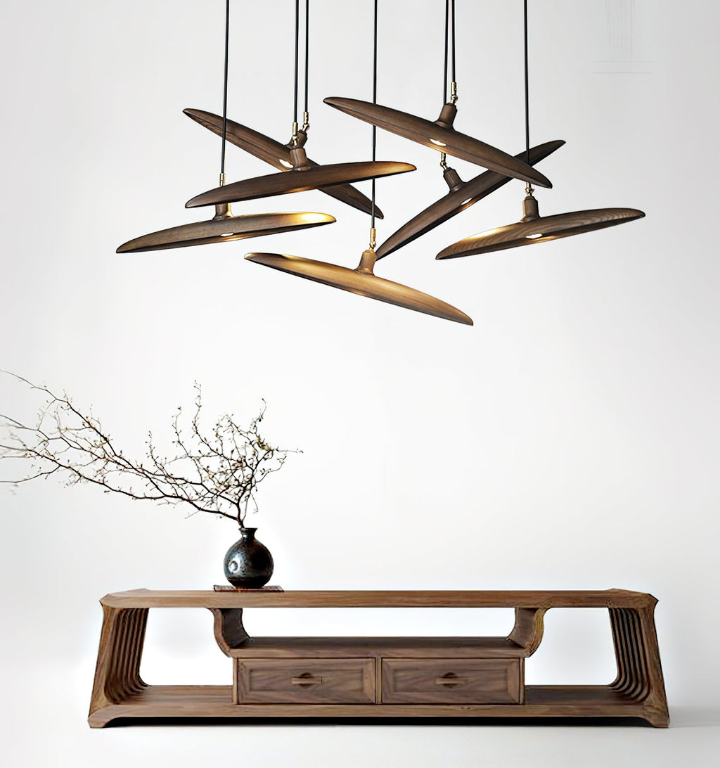 Paddle Boat Wood LED Chandelier — design and interior detail 21