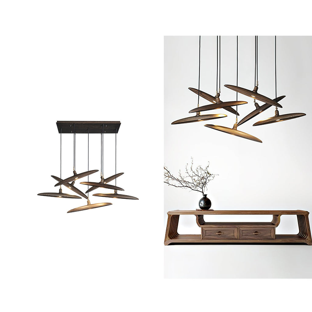 Paddle Boat Wood LED Chandelier — design and interior detail 27