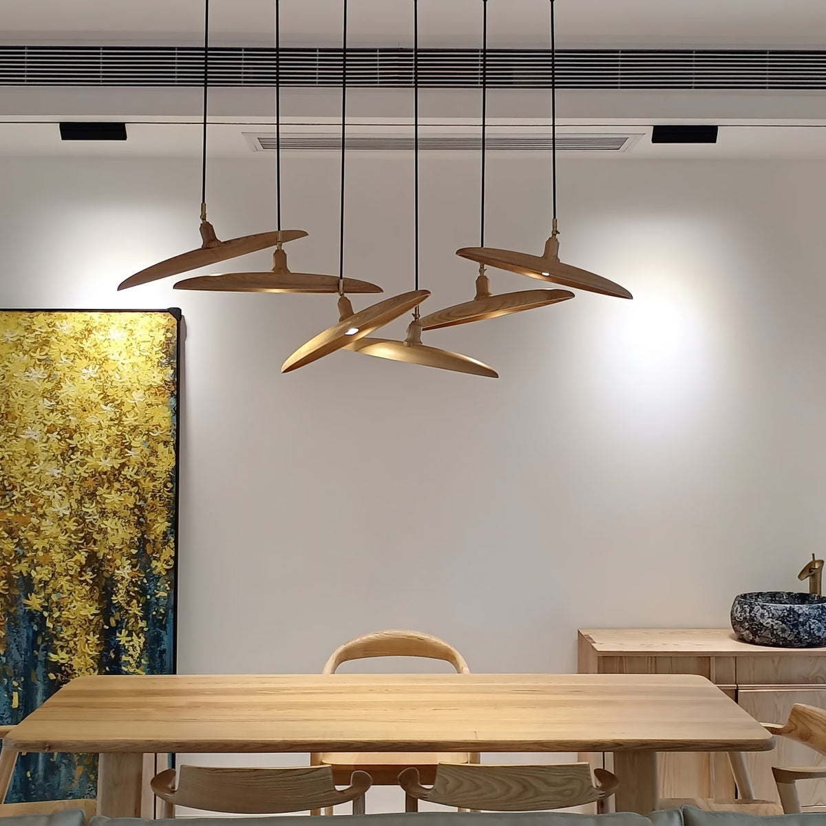 Paddle Boat Wood LED Chandelier — design and interior detail 28
