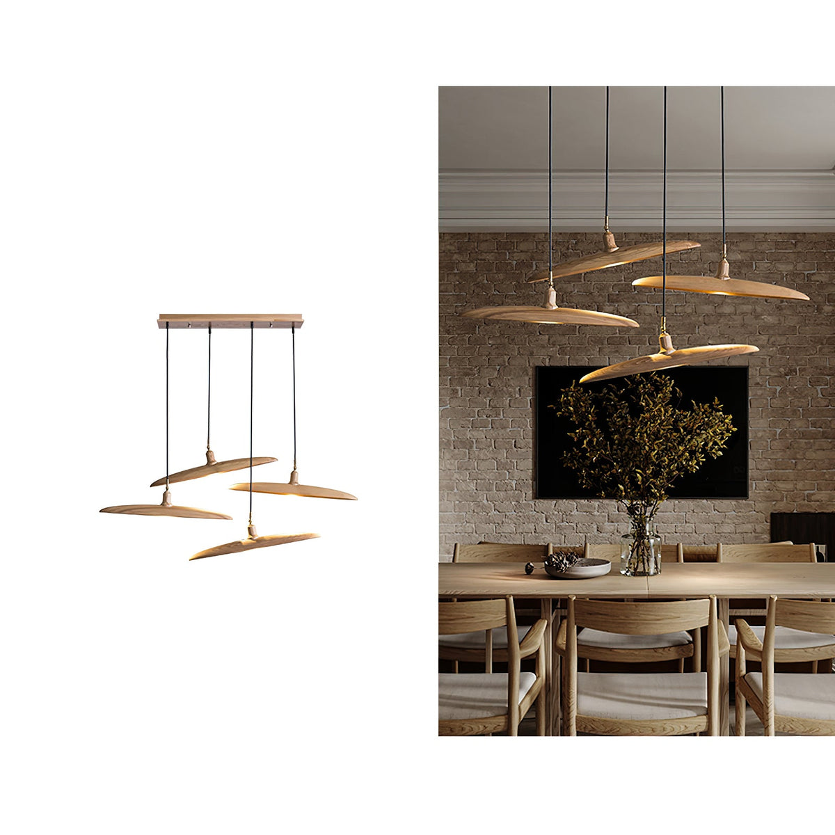 Paddle Boat Wood LED Chandelier — design and interior detail 36