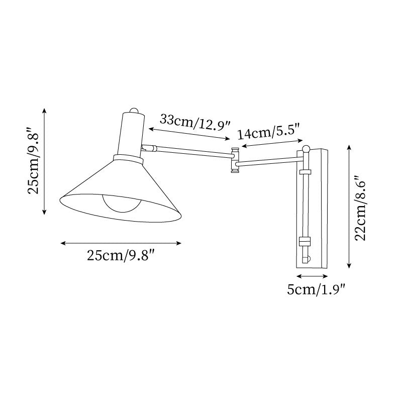 Peak Adjustable Plug-In Wall Lamp — design detail 5