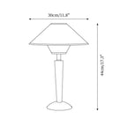 Perren Wood & Trimmed Fabric Table Lamp — product, finish and specification view 4