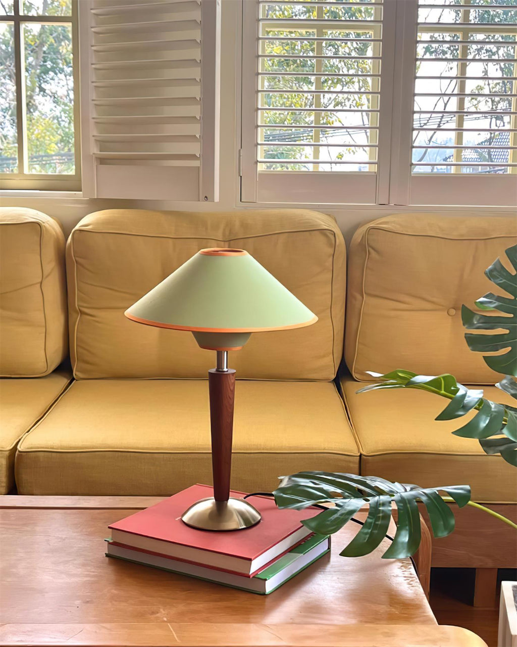 Perren Wood & Trimmed Fabric Table Lamp — product, finish and specification view 6