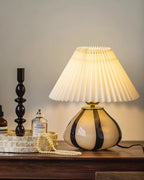 Pleated Cavolo Table Lamp — product and interior detail 9