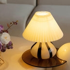 Pleated Cavolo Table Lamp — product and interior detail 12