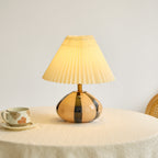 Pleated Cavolo Table Lamp — product and interior detail 14