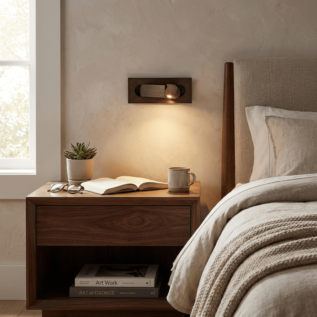 Pop-Out LED Bedside Reading Light – wall sconce view 2