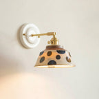 Porcelain Indigo Wall Lamp — Model C / Brass & Blue