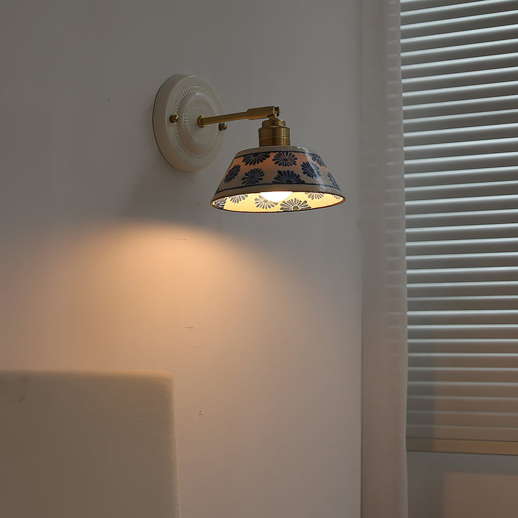 Porcelain Indigo Wall Lamp — product and interior detail 7