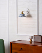 Porcelain Indigo Wall Lamp — product and interior detail 12