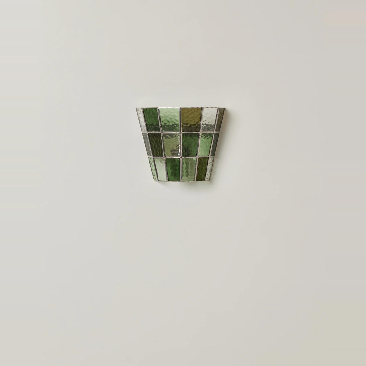 Pravel Tapered Faceted Glass Wall Sconce — finish, form and room detail 13