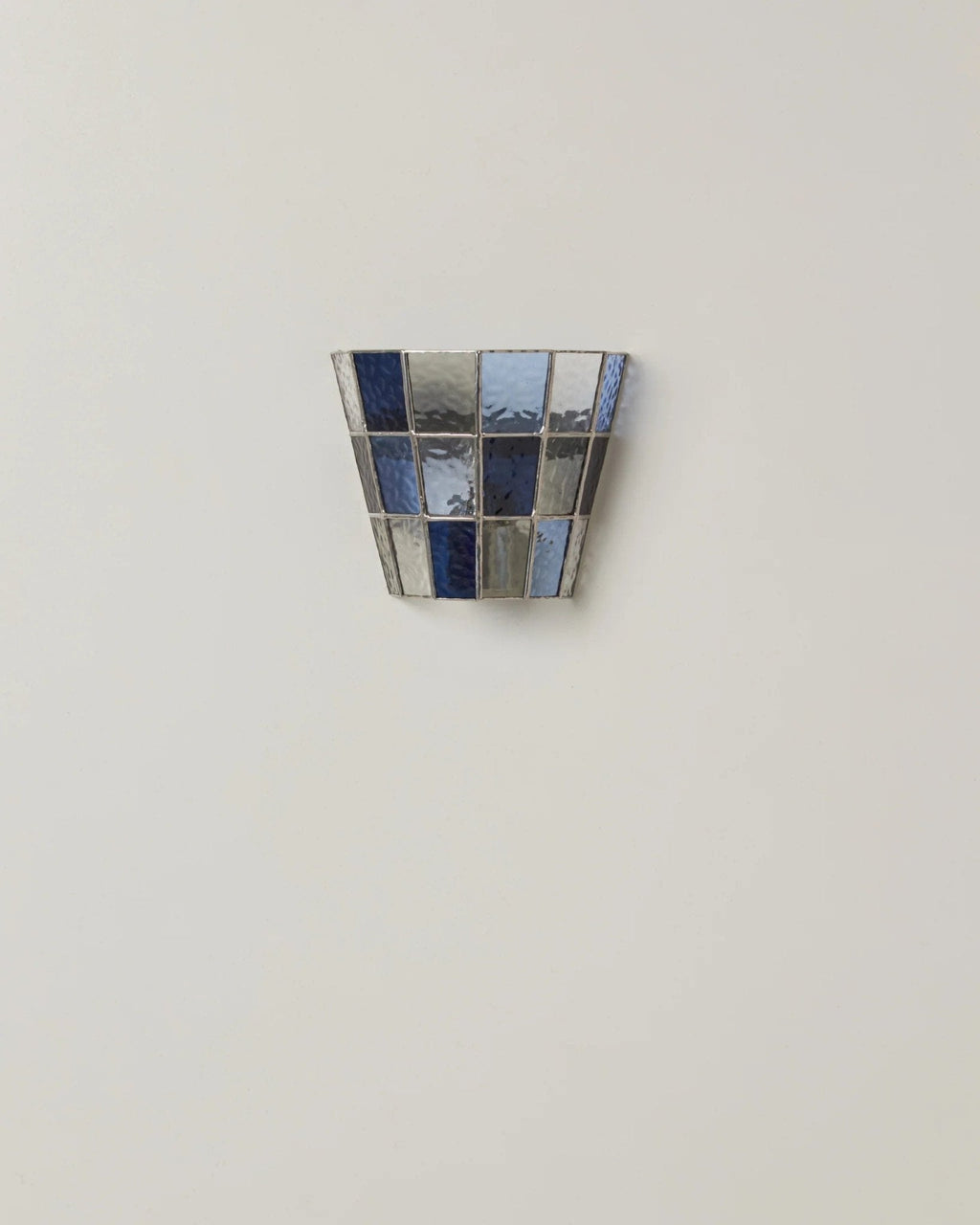 Pravel Tapered Faceted Glass Wall Sconce — finish, form and room detail 14