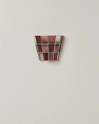 Pravel Tapered Faceted Glass Wall Sconce — finish, form and room detail 26