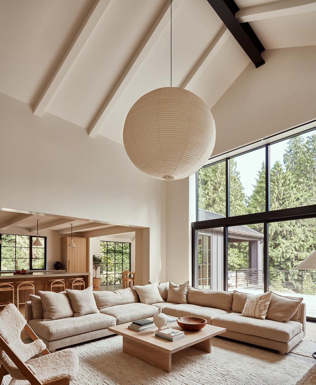 R32 White-Cord Paper Plug-In Pendant – pendant light view 9