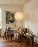 R32 White-Cord Paper Plug-In Pendant – pendant light view 11