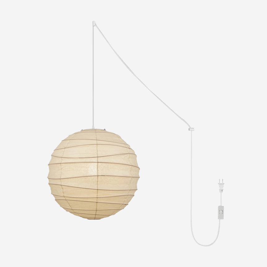 R33 Washi Paper Plug-In Pendant Lamp – pendant light view 1