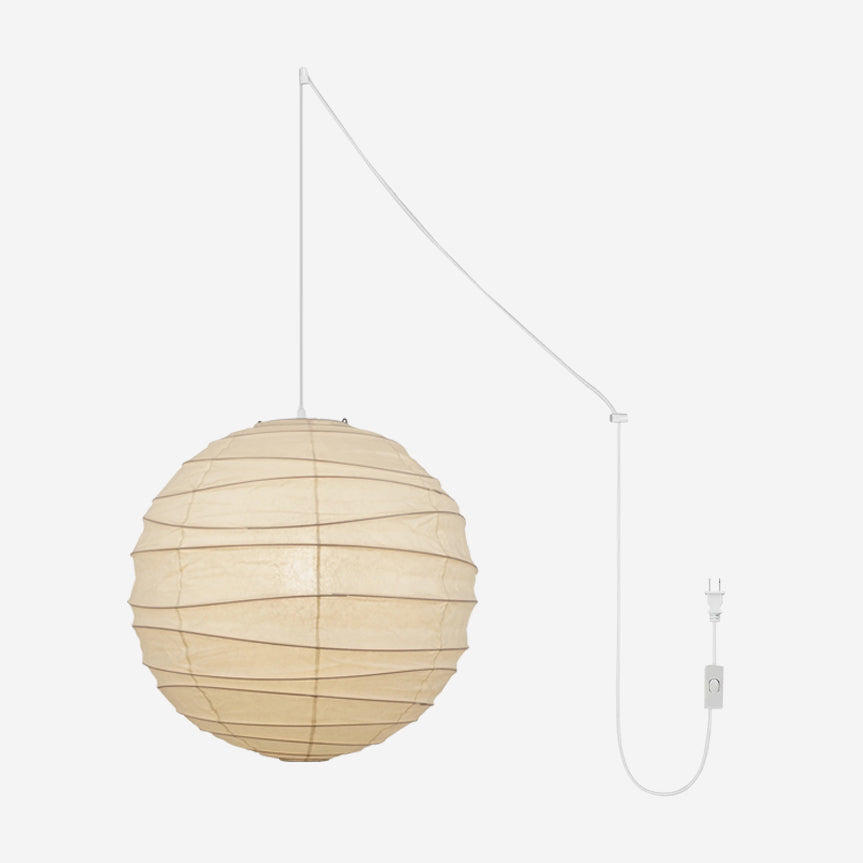 R33 Washi Paper Plug-In Pendant Lamp – pendant light view 31