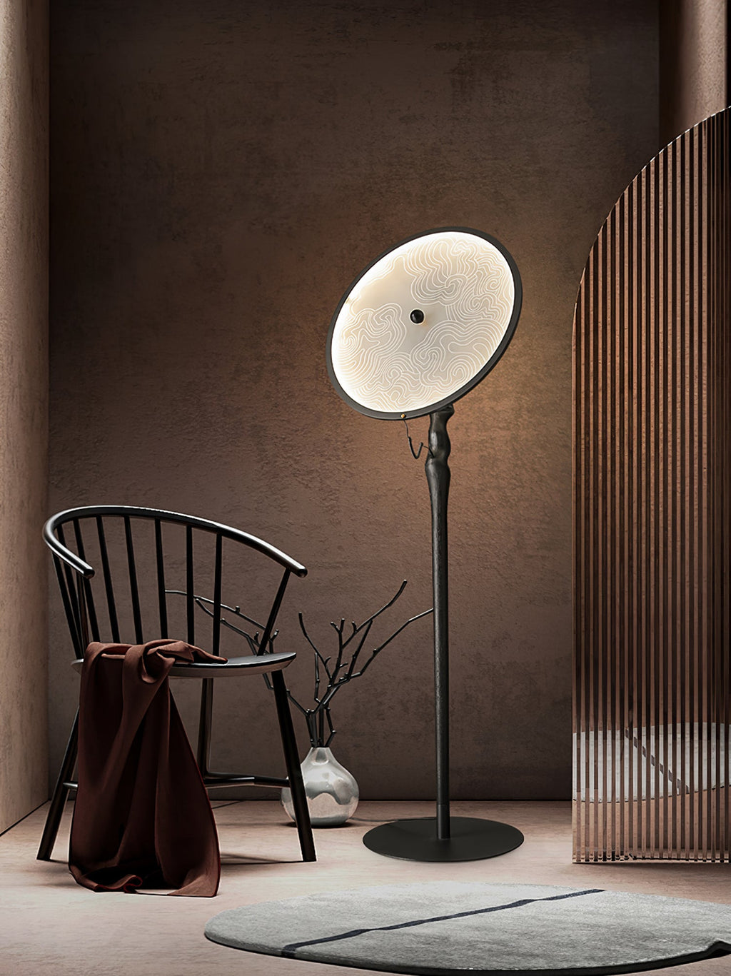 Radar Transmitter Floor Lamp — product and interior detail 6