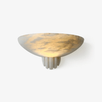 Rare Alabaster Bowl LED Wall Sconce – wall sconce view 1