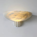 Rare Alabaster Bowl LED Wall Sconce – wall sconce view 9