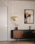Rare Alabaster Bowl LED Wall Sconce – wall sconce view 10