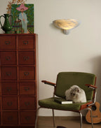 Rare Alabaster Bowl LED Wall Sconce – wall sconce view 12