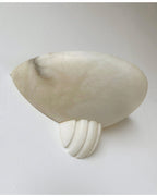 Rare Alabaster Bowl LED Wall Sconce – wall sconce view 18