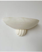 Rare Alabaster Bowl LED Wall Sconce – wall sconce view 19