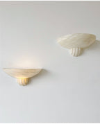 Rare Alabaster Bowl LED Wall Sconce – wall sconce view 21